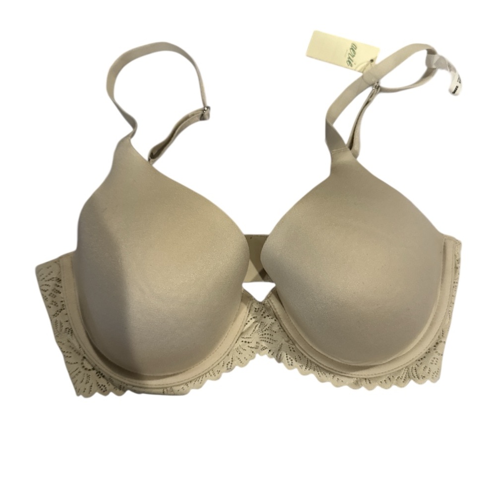 Aerie‎ Cream Lace Accent Bra
